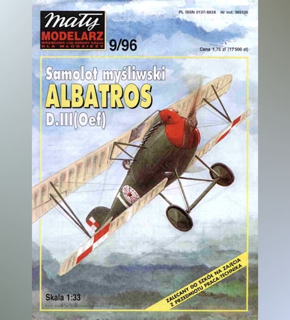 Журнал Maly Modelarz - 9/1996 - Истребитель Albatros D.III