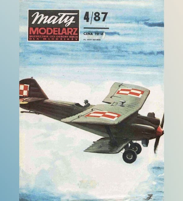 Журнал Maly Modelarz - 4/1987 - Бомбардировщик Breguet Br.19