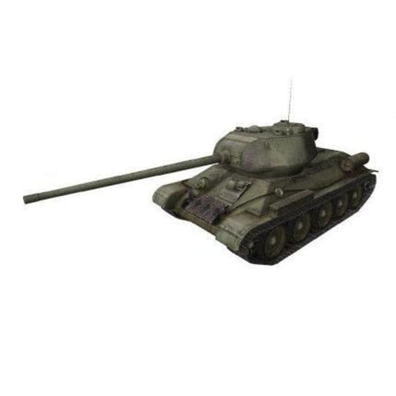 Простая модель танка Т-34 из бумаги ко дню Победы 9 мая