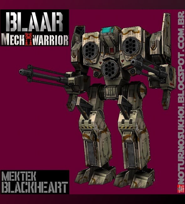 Бумажная модель Робот BlackHeart (MechWarrior)