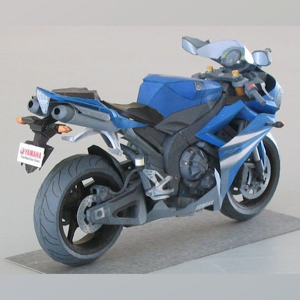 Бумажная модель Мотоцикл Yamaha YZF-R1 2007