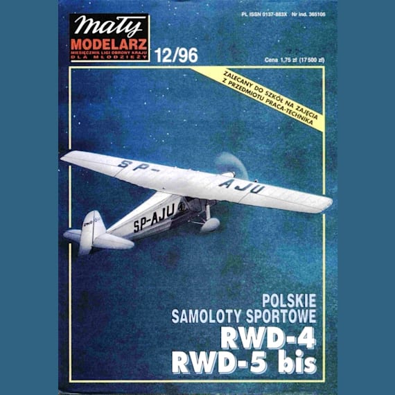 Maly Modelarz - 12/1996 - Спортивные самолеты RWD-4 и RWD-5