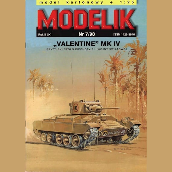 Modelik - 7/1998 - Танк Valentine Mk.IV