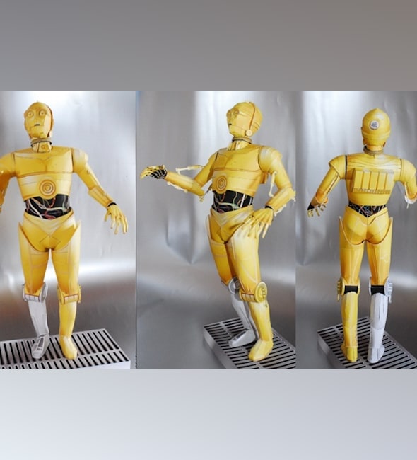 Бумажная модель Дроид C-3PO (Звездные войны)