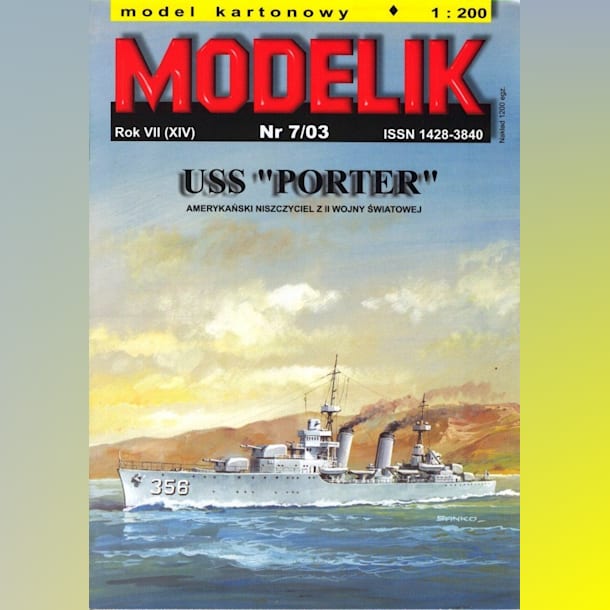 Журнал Modelik - 7/2003 - Эсминец USS Porter (DD-356)