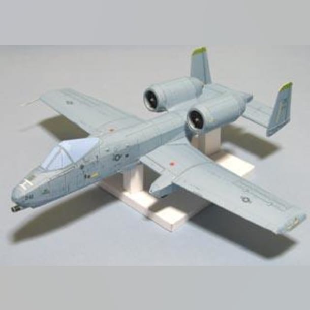 Бумажная модель Штурмовик Fairchild Republic A-10 Thunderbolt II