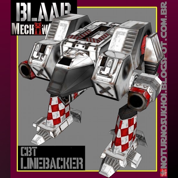 Бумажная модель Робот Linebacker (MechWarrior)