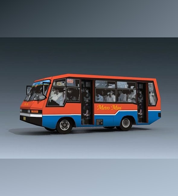 Бумажная модель Автобус Metromini