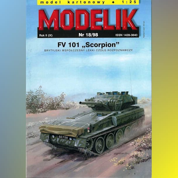 Журнал Modelik - 18/1998 - Танк FV101 Скорпион