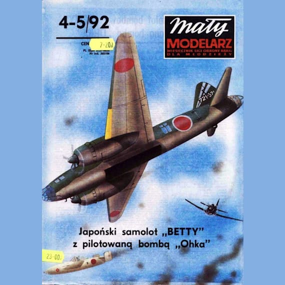 Maly Modelarz - 4-5/1992 - Бомбардировщик-торпедоносец Mitsubishi G4M2