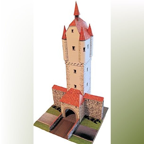 Бумажная модель Ворота Leutkircher Tor (Ванген-им-Алльгой), масштаб 1:87