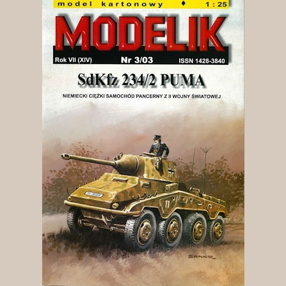 Modelik - 3/2003 - Бронеавтомобиль Sd.Kfz.234/2 Puma