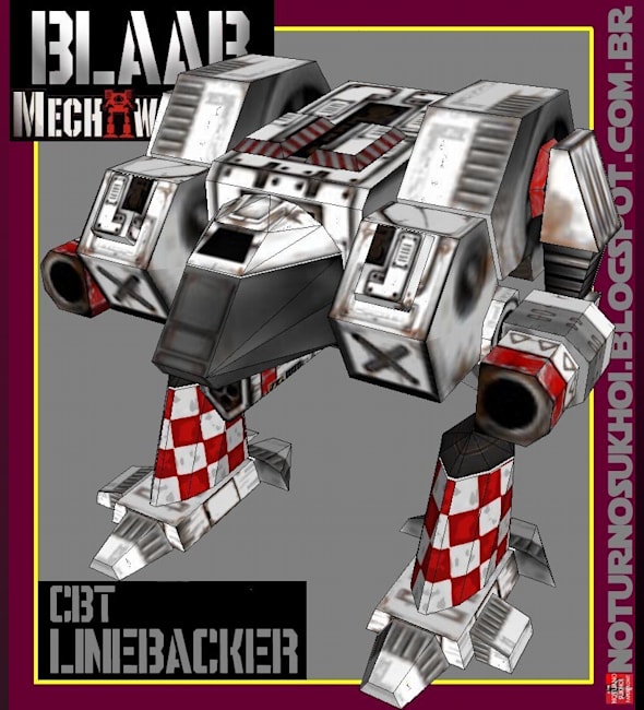 Бумажная модель Робот Linebacker (MechWarrior)