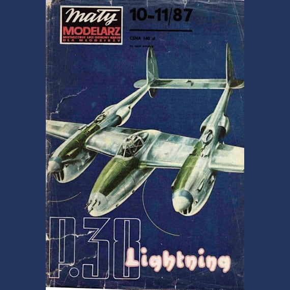 Maly Modelarz - 10-11/1987 - Истребитель Lockheed P-38 Lightning