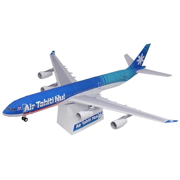 Бумажная модель Авиалайнер Airbus A340-300 Air Tahiti Nui