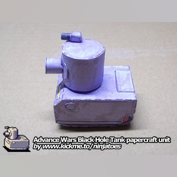 Бумажная модель Танк Black Hole Tank (Advance Wars)