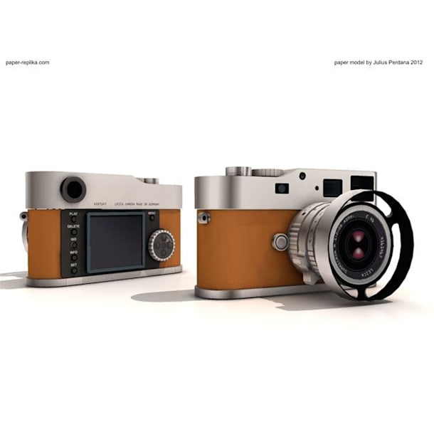 Бумажная модель Фотокамера Leica M9-P Edition Hermes