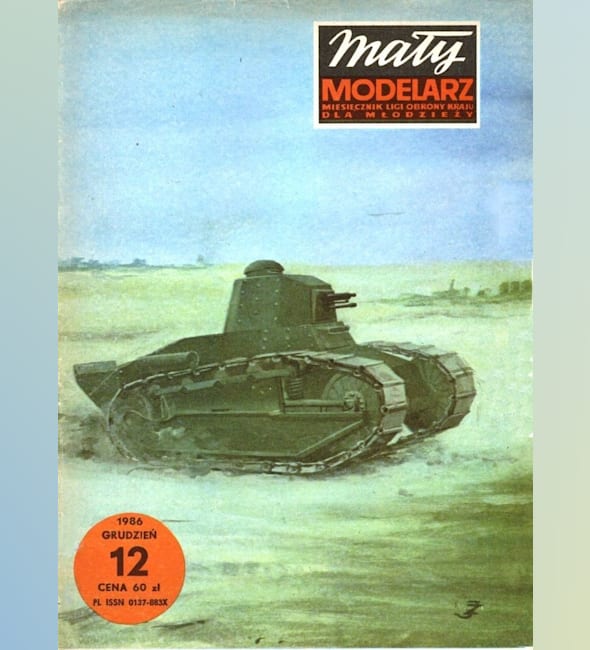 Журнал Maly Modelarz - 12/1986 - Танк Renault FT-17