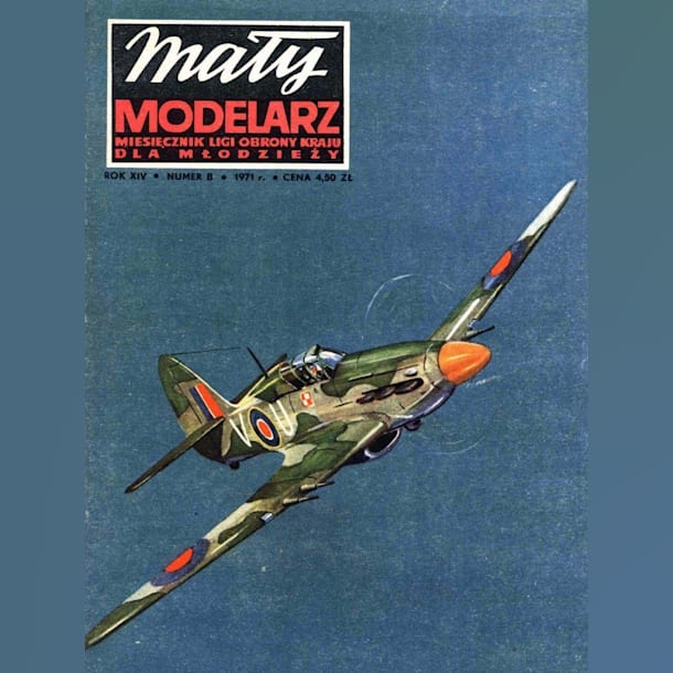 Журнал Maly Modelarz - 8/1971 - Истребитель Hawker Hurricane