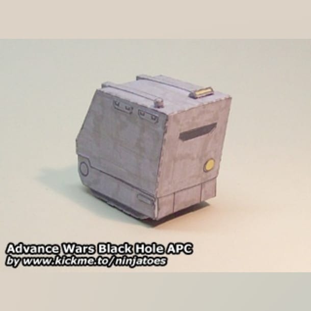 Бумажная модель Бронетранспортер Black Hole APC (Advance Wars)