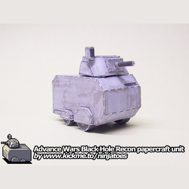 Бумажная модель Разведчик Black Hole Recon (Advance Wars)