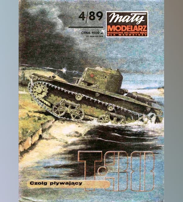 Журнал Maly Modelarz - 4/1989 - Плавающий танк Т-38М2