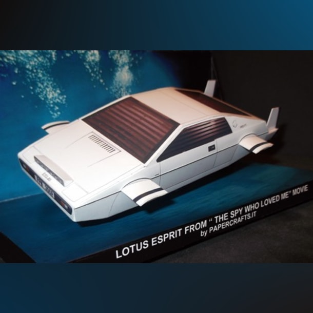 Бумажная модель Автомобиль Lotus Esprit 1977 (Шпион, который меня любил)