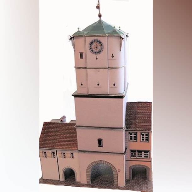 Бумажная модель Башня Ravensburger Tor (Ванген-им-Алльгой, Германия), масштаб 1:87