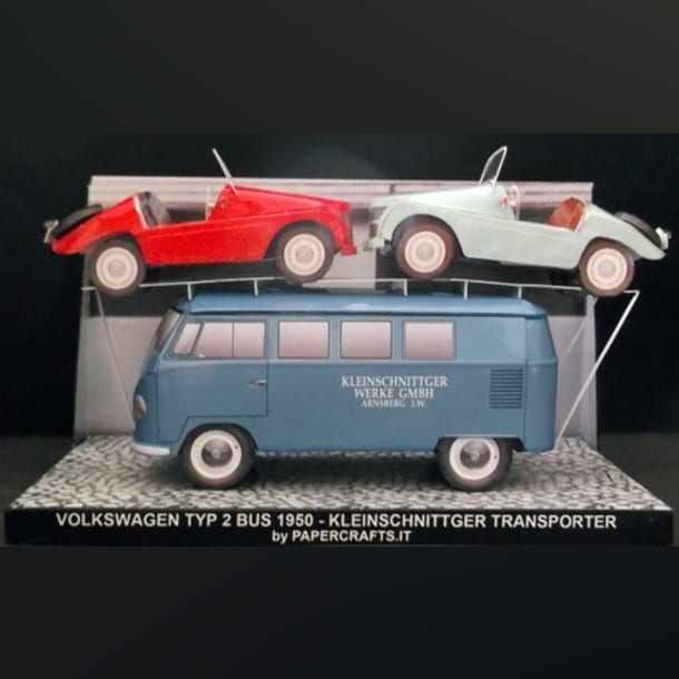 Бумажная модель Автомобили Volkswagen Transporter T1 и Kleinschnittger F 125