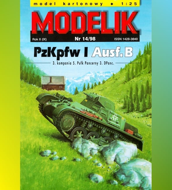 Журнал Modelik - 14/1998 - Танк PzKpfw I Ausf.B