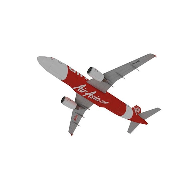 Бумажная модель Авиалайнер Airbus A320 AirAsia