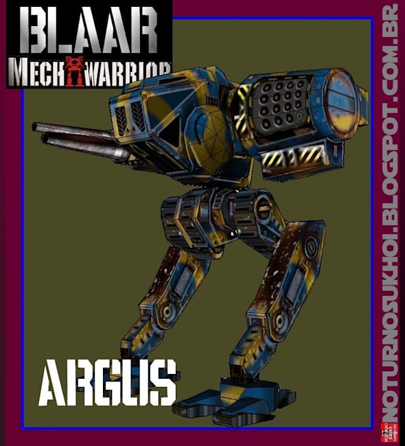 Бумажная модель Робот Argus (MechWarrior)