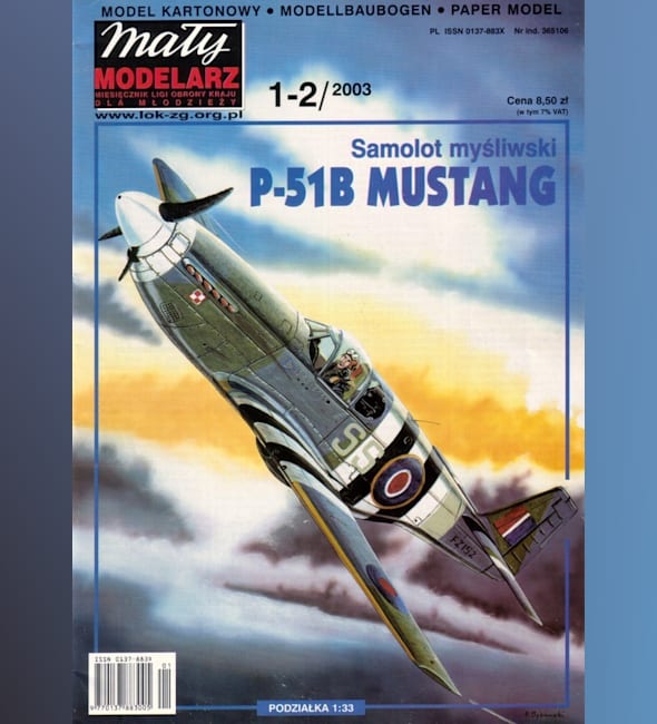 Журнал Maly Modelarz - 1-2/2003 - Истребитель North American P-51B Mustang