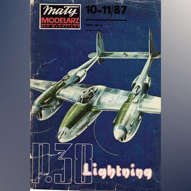 Журнал Maly Modelarz - 10-11/1987 - Истребитель Lockheed P-38 Lightning