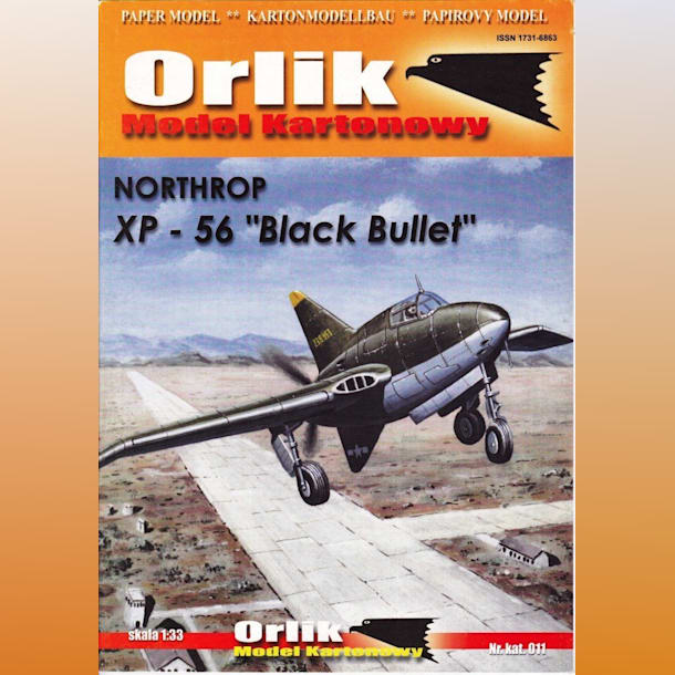 Журнал Orlik - 011 - Истребитель-перехватчик Northrop XP-56 Black Bullet