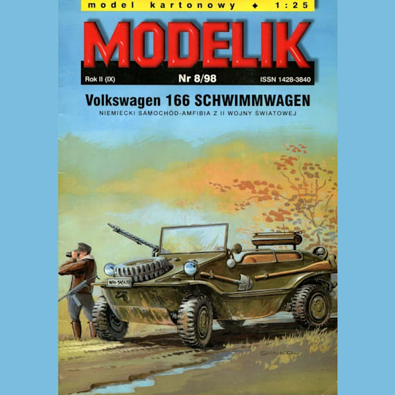 Modelik - 8/1998 - Плавающий автомобиль Volkswagen Typ 166 Schwimmwagen