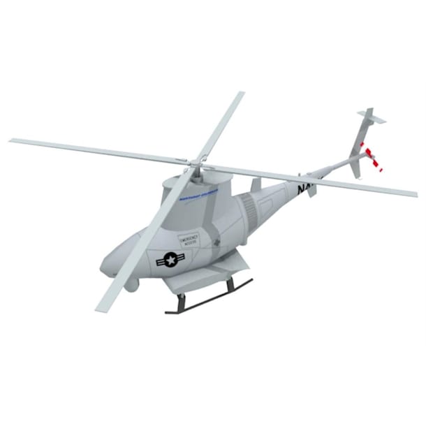 Бумажная модель Беспилотный вертолет MQ-8 Fire Scout