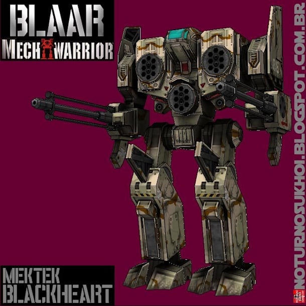 Бумажная модель Робот BlackHeart (MechWarrior)