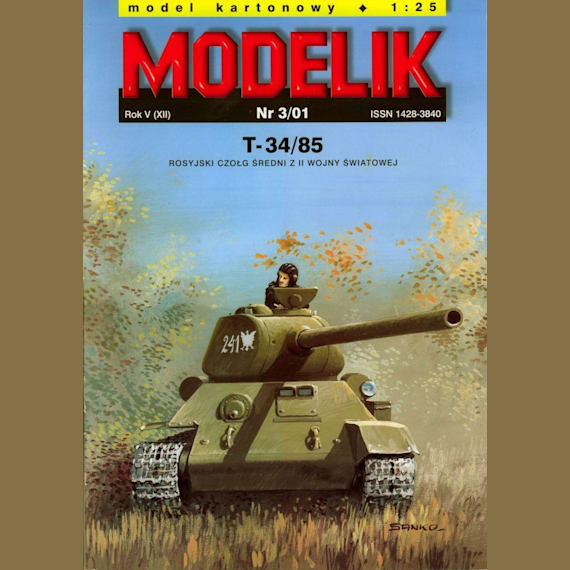 Modelik - 3/2001 - Танк Т-34-85