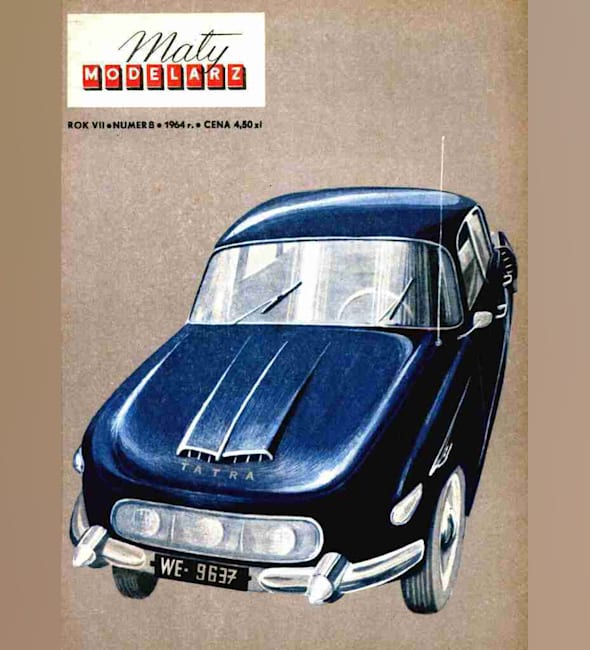 Журнал Maly Modelarz - 8/1964 - Автомобиль Tatra 603