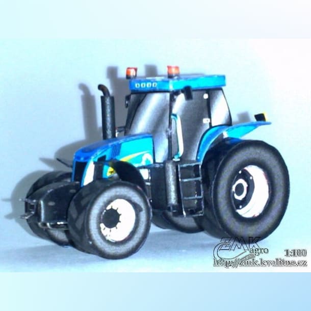 Бумажная модель Трактор New Holland T8050