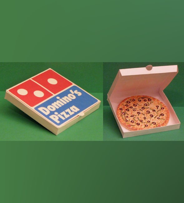 Бумажная модель Пицца Dominos Pizza