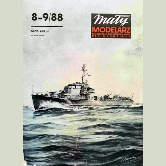 Maly Modelarz - 8-9/1988 - Охотник за подводными лодками DS-41 ORP Czujny