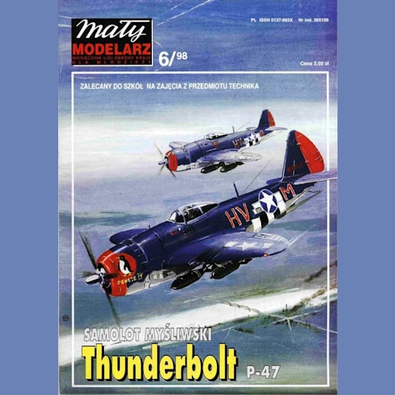 Maly Modelarz - 6/1998 - Истребитель-бомбардировщик Republic P-47 Thunderbolt