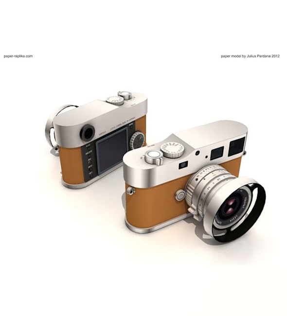 Бумажная модель Фотокамера Leica M9-P Edition Hermes