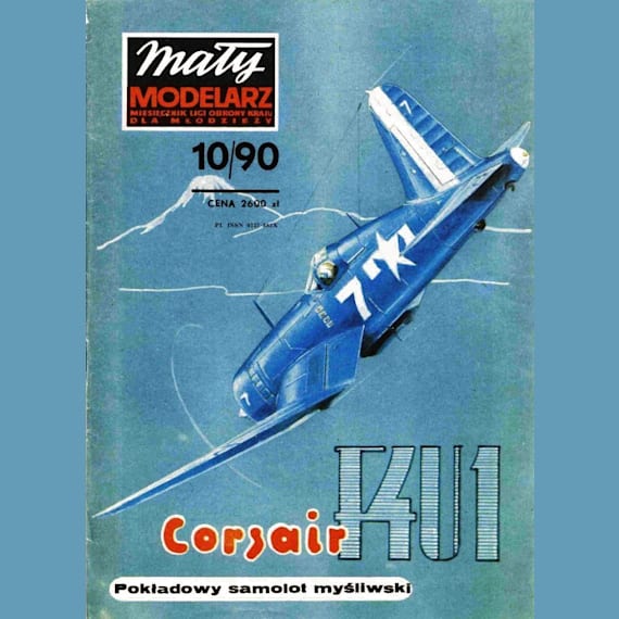 Maly Modelarz - 10/1990 - Палубный истребитель Chance Vought F4U-ID Corsair