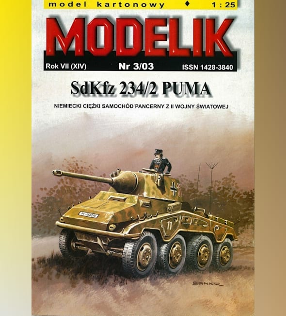 Журнал Modelik - 3/2003 - Бронеавтомобиль Sd.Kfz.234/2 Puma