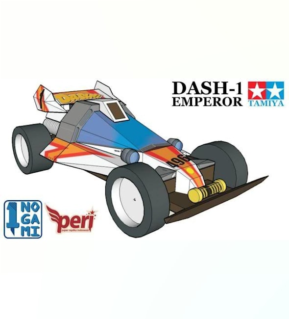 Бумажная модель Автомобиль Dash-1 Emperor (Dash! Yonkuro)