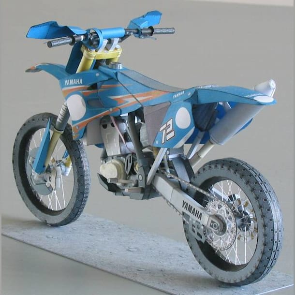 Бумажная модель Мотоцикл Yamaha YZ450FM