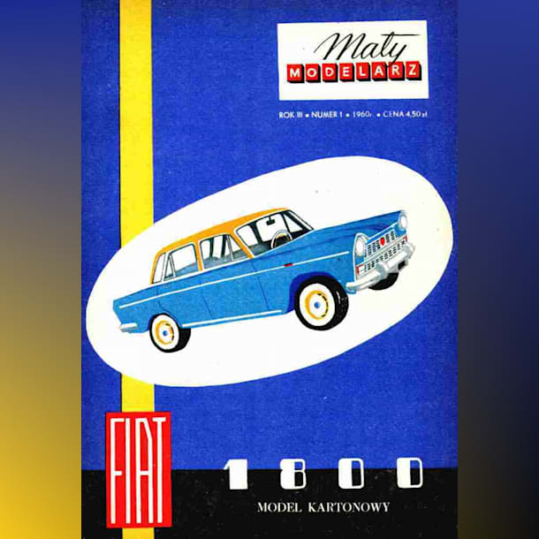 Журнал Maly Modelarz - 1/1960 - Автомобиль Fiat 1800